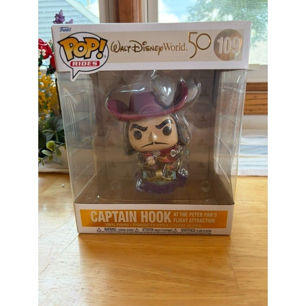 Walt Disney World 50th Anniversary: Captain Hook Brand New Funko Pop Collectible